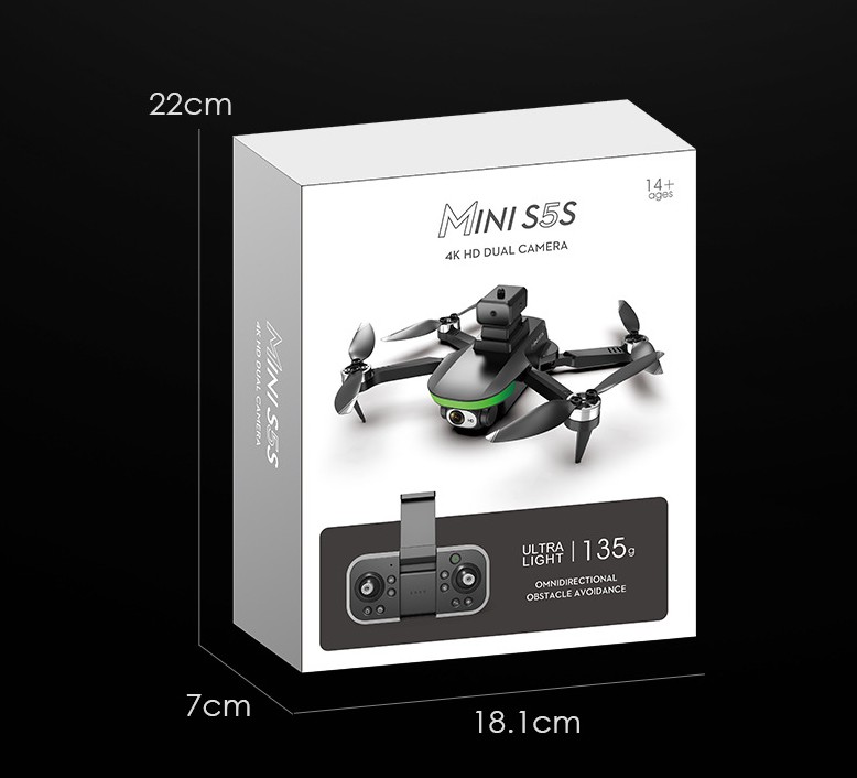 Flycam S5S New Fullbox 28 Flycam S5S Cảm Biến Tránh Va Chạm GPS box