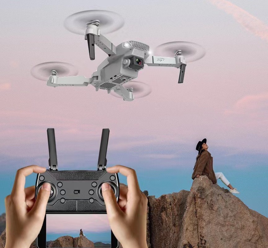 Flycam E88 tay càm dk