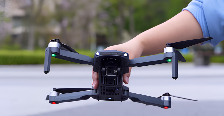 trên tay flycam m318