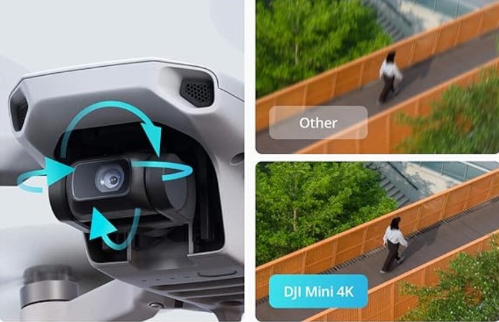 Flycam DJI Mini 4K Chính Hãng Fullbox gimbal chống rung 3 trục
