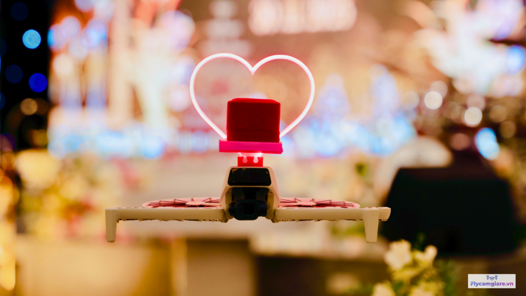 Flycam Trao Nhẫn Cưới flip